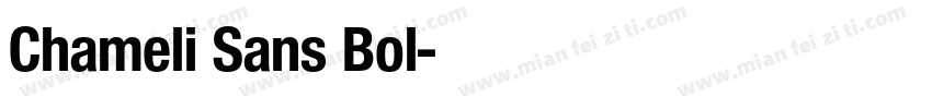 Chameli Sans Bol字体转换